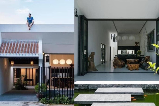 Mẫu nhà cấp 4 rộng 200m2 được thiết kế tinh tế, pha trộn giữa truyền thống và hiện đại, dành cho vợ chồng trẻ