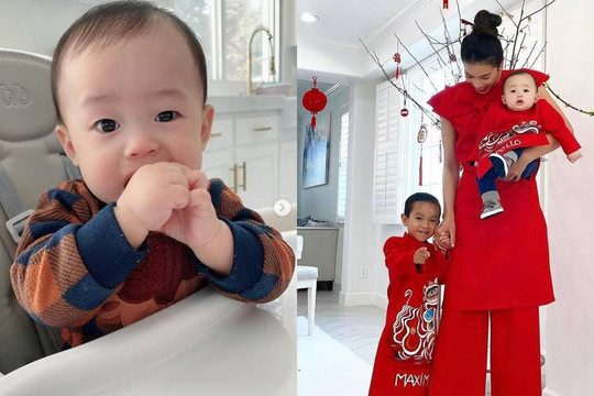 Con trai thứ 2 của Phạm Hương đáng yêu khi lần đầu được ăn trái cây, biểu cảm khuôn mặt nhóc tỳ khiến dân tình 'lụi tim'