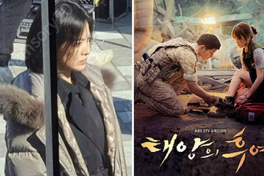 Đúng ngày kỷ niệm 6 năm phát sóng 'Hậu duệ của mặt trời', Song Hye Kyo xuất hiện với gương mặt khó đăm đăm