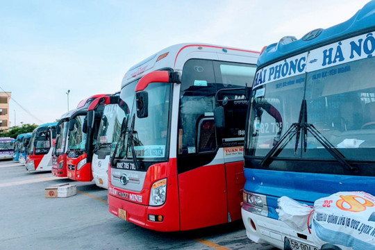 Hải Phòng: Dừng một số hoạt động vận tải hành khách ở địa bàn dịch cấp độ 4