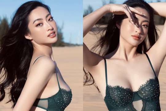 Lương Thùy Linh gây sốt với bộ ảnh hở bạo đầy ấn tượng: O ép vòng 1 đến ngộp thở, visual xịn không chỗ chê