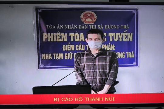 TAND thị xã Hương Trà thực hiện thành công phiên toà xét xử trực tuyến
