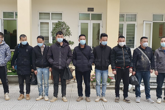 Cao Bằng: Bắt giữ 9 công dân Trung Quốc nhập cảnh trái phép vào Việt Nam 