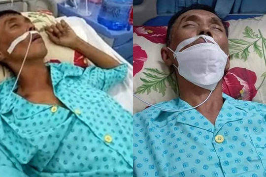 Hình ảnh diễn viên hài Bắc Hải trên giường bệnh, lộ dáng vẻ gầy gò và mệt mỏi sau gần 1 tuần nằm viện