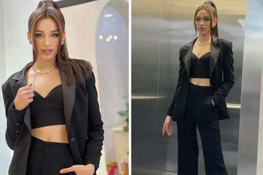 Đỗ Thị Hà diện crop-top khoe eo thon nóng bỏng, tạo dáng với thần thái Hoa hậu khiến fan thích mê