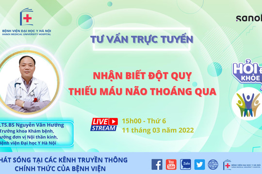 Chương trình Hỏi để khỏe hơn số 5: Nhận biết đột quỵ thiếu máu não thoáng qua