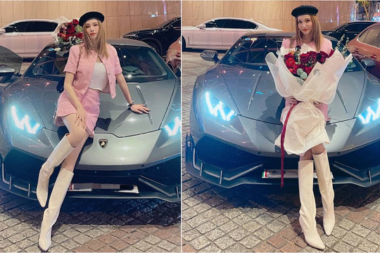 Hạnh Sino 'chơi lớn', tậu siêu xe Lamborghini 18 tỷ tự thưởng cho bản thân