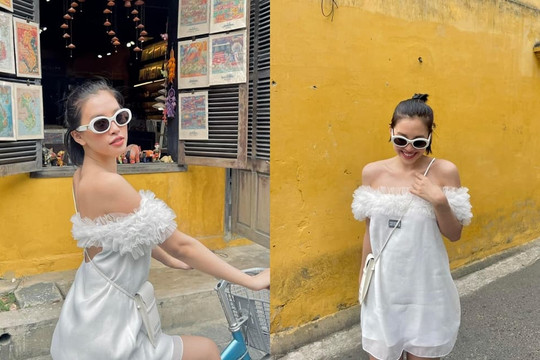 Hoa hậu Tiểu Vy tung tăng đi du lịch: Trang điểm 'nhẹ tênh' mà visual vẫn gây sát thương cực lớn