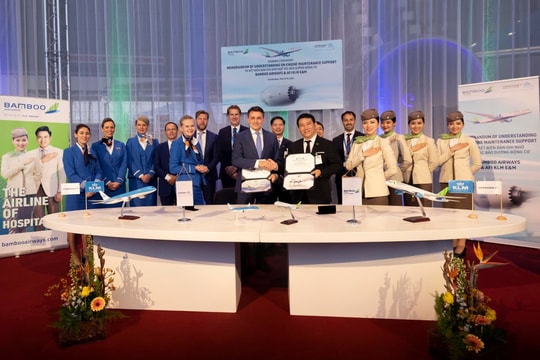 Bamboo Airways ký thoả thuận hợp tác 750 triệu USD với Công ty kỹ thuật và bảo dưỡng máy bay hàng đầu thế giới
