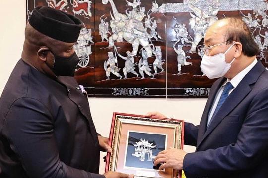 Tổng thống Cộng hòa Sierra Leone Julius Maada Bio thăm chính thức Việt Nam