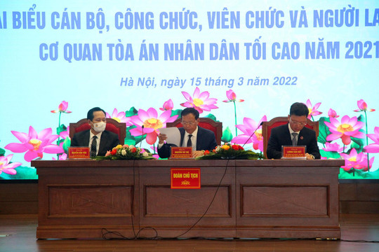 TANDTC tổ chức Hội nghị đại biểu cán bộ, công chức, viên chức và người lao động năm 2021
