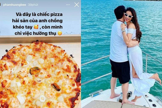 Phạm Hương khoe chồng đại gia khéo tay làm món ngon phục vụ vợ, nàng Hậu hạnh phúc chỉ ngồi hưởng thụ