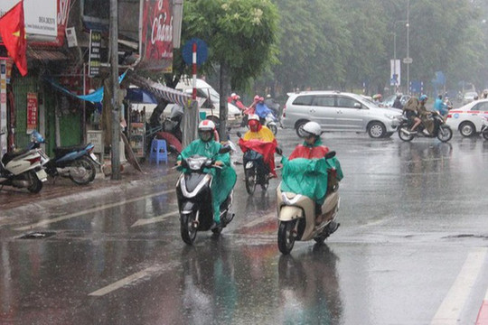 Bắc Bộ, Bắc Trung Bộ duy trì mưa dông, đề phòng lốc, sét, mưa đá và gió giật