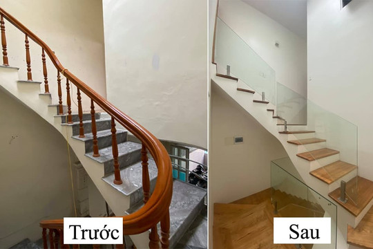 Sửa nhà, gia chủ gây tranh cãi khi để tay vịn cầu thang bằng kính trong suốt dù có con nhỏ