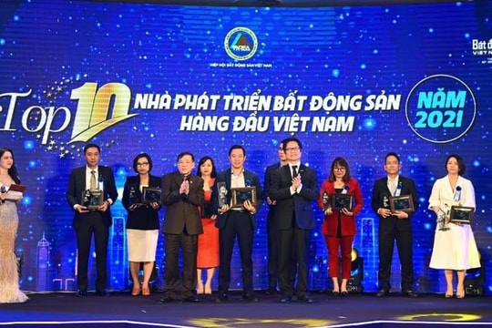 Tập đoàn Geleximco lần thứ 2 lọt Top 10 nhà phát triển bất động sản hàng đầu Việt Nam 
