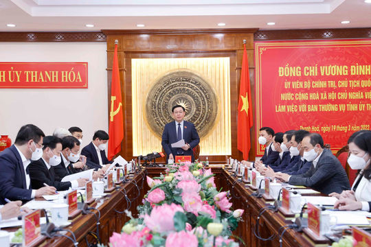Chủ tịch Quốc hội: Đưa Thanh Hoá trở thành một cực tăng trưởng mới