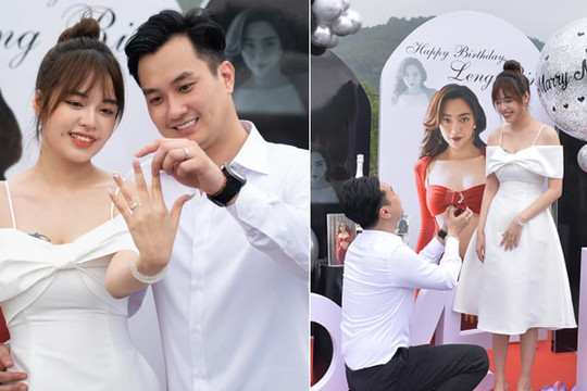 Diễn viên  Anh Tuấn 'Phố trong làng' bất ngờ cầu hôn bạn gái