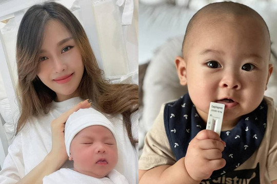 Quế Vân khoe loạt ảnh cực yêu của nhóc tỳ, thông báo con trai âm tính với Covid-19
