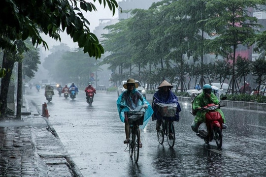 Không khí lạnh gây mưa to ở Bắc Bộ và Bắc Trung Bộ