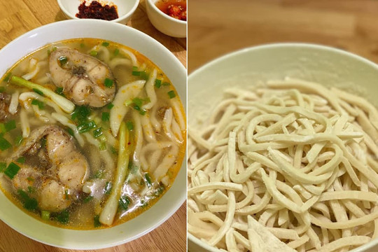 Ăn bún phở nhiều năm nhưng chắc bạn chưa thử làm sợi bánh canh bằng bột mì, thành phẩm mềm ngon bất ngờ
