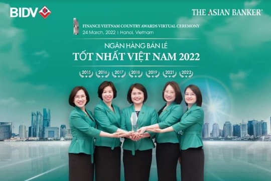 BIDV nhận giải Ngân hàng dành cho khách hàng cá nhân tốt nhất Việt Nam lần thứ 7

