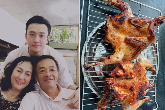 Quốc Trường chia sẻ công thức làm gà nướng muối ớt để đãi người thân