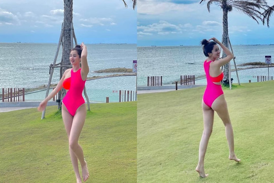 Tình tin đồn của chồng cũ Lệ Quyên nay cũng gia nhập đường đua bikini khoe body 'khét lẹt', nhan sắc xinh khó cưỡng
