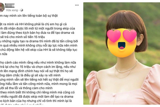Ca sĩ H.H lại bị tố tung tiền thuê người đóng giả 'em họ' để dàn dựng drama clip và ảnh sex, nghe thù lao mà hết hồn