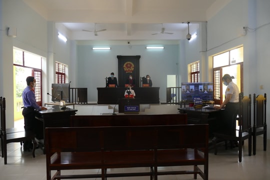 TAND huyện Cần Giờ tổ chức phiên tòa giả định trực tuyến 