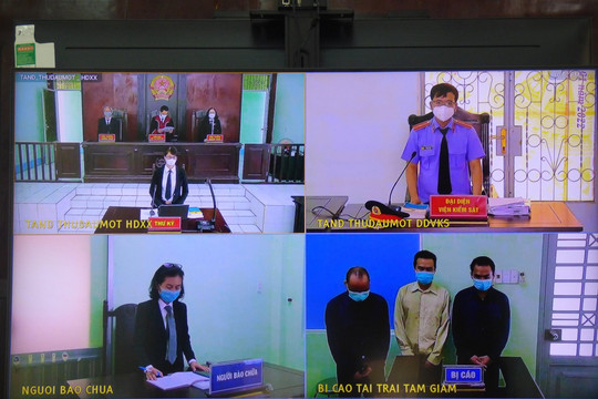 TAND Thủ Dầu Một: Phiên tòa trực tuyến đảm bảo đầy đủ thủ tục tố tụng