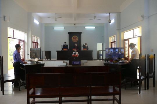 TAND huyện Cần Giờ tổ chức phiên tòa giả định trực tuyến