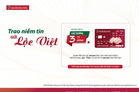 Mở thẻ miễn phí – Chi tiêu hoàn tiền cùng thẻ tín dụng nội địa Lộc Việt của Agribank
