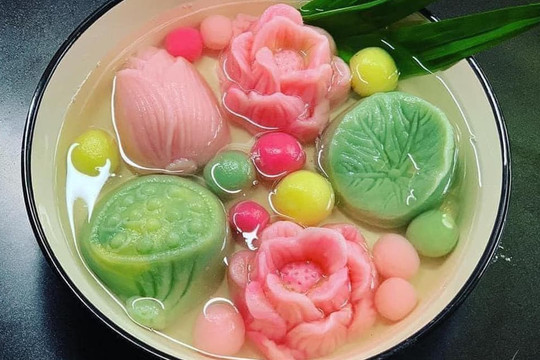 Hướng dẫn chi tiết cách làm bánh trôi hình hoa sen đang hot để cúng Tết Hàn Thực