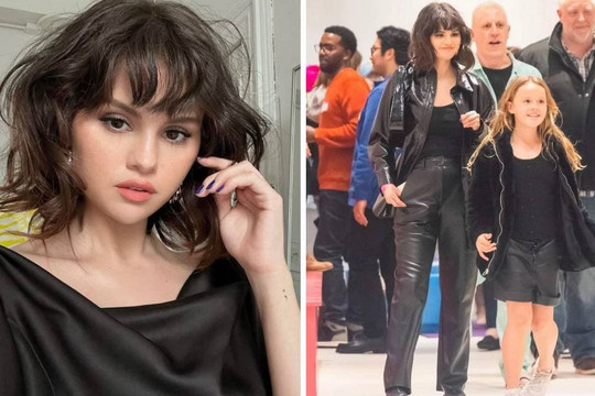 Selena Gomez diện cây da đen sành điệu, khoe luôn tóc mới sau khi bị chê lộ cả 'rổ bụng'