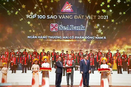 SeABank lần thứ 6 nhận giải thưởng Sao Vàng đất Việt 
