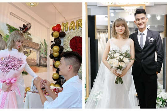Vợ Mạc Văn Khoa hé lộ khung ảnh được nam nghệ sĩ quỳ gối cầu hôn siêu lãng mạn với nhẫn kim cương siêu to