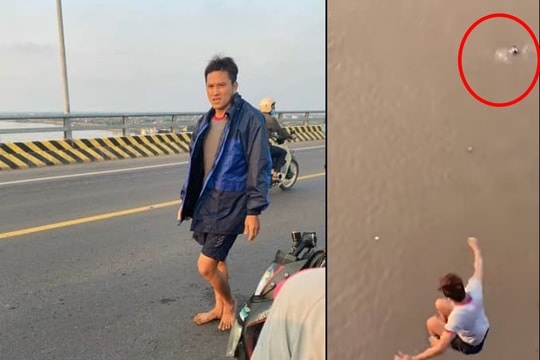 Nam thanh niên nhảy từ cầu cao 30m xuống sông: 'Chỉ nghĩ là cần cứu người'