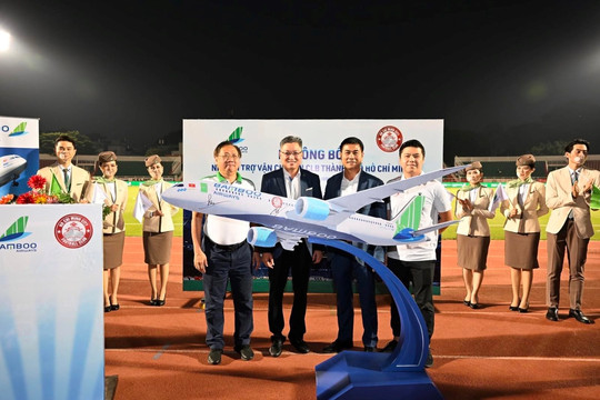 Bamboo Airways tiếp tục là nhà tài trợ vận chuyển CLB bóng đá TPHCM trong mùa giải 2022