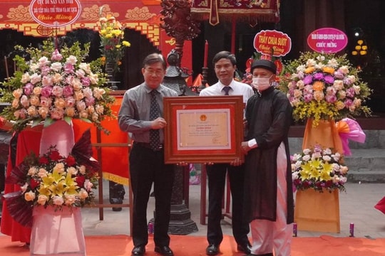 Lễ hội đền - đình Sượt được công nhận là Di sản văn hóa phi vật thể Quốc gia