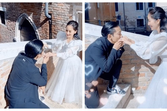 Rộ clip Phan Hiển quỳ xuống cầu hôn Khánh Thi, chính chủ phản ứng thế nào?