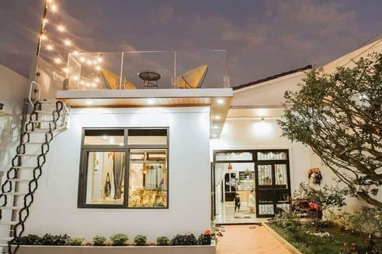 Mẫu nhà cấp bốn với khoảng ban công cực chill khiến dân tình thích mê