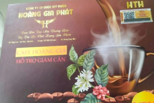 Cục An toàn thực phẩm: Cảnh báo cà phê giảm cân Hoàng Gia chứa chất cấm