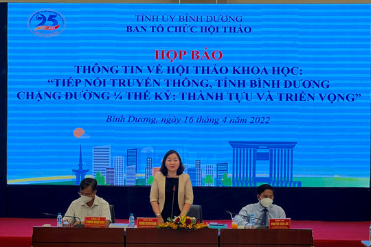 Bình Dương: Họp báo thông tin về Hội thảo khoa học 