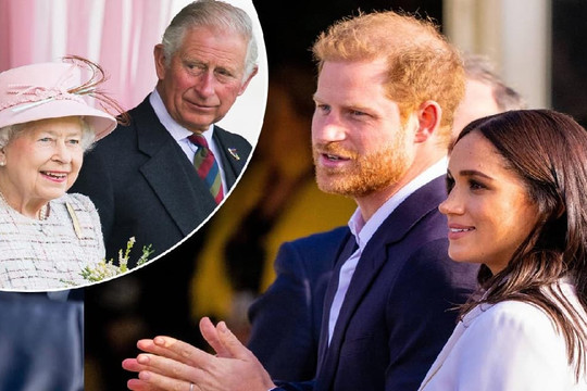 Vợ chồng Harry - Meghan 'đùa giỡn' với Nữ hoàng và Thái tử Charles