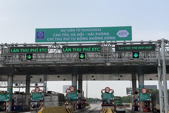 Lùi thời điểm thu phí tự động cao tốc Hà Nội - Hải Phòng 