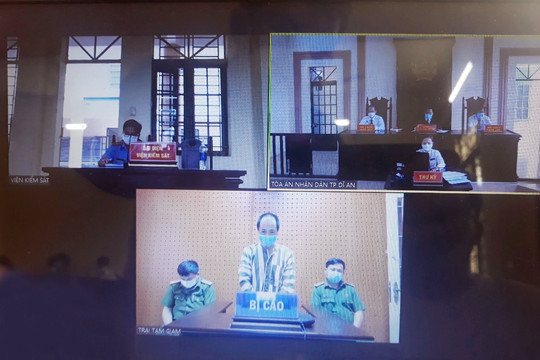 TAND Dĩ An: Xét xử trực tuyến là cải cách tư pháp trong tình hình mới