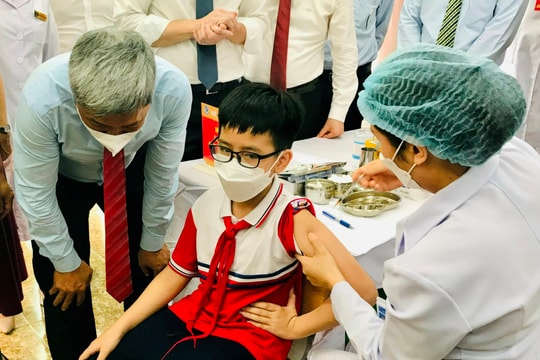 TP.HCM chưa ghi nhận trẻ từ 5 đến dưới 12 tuổi có phản ứng sau tiêm vaccine Covid-19