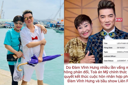 Tòa án chính thức phán quyết kết thúc hôn nhân của Đàm Vĩnh Hưng và bầu show Liên Phạm sau nhiều lần anh vắng mặt tại tòa