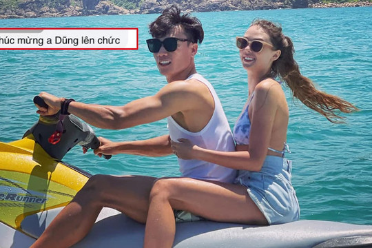 Bạn gái của thủ môn Bùi Tiến Dũng vướng nghi vấn mang bầu khi lộ vòng hai to lùm lùm