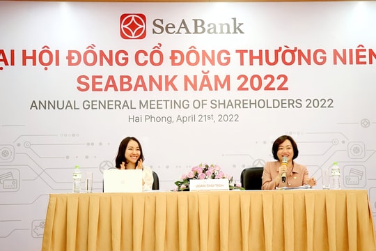 SeABank tổ chức thành công Đại hội đồng Cổ đông 2022: Thông qua tăng vốn điều lệ lên 22.690 tỷ đồng và 4.866,6 tỷ đồng lợi nhuận